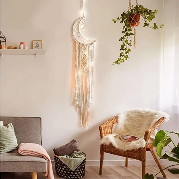 NEW 96cm Bohemian Chic Macrame Wall Hanging Tapestry Room Decor Home Decoration - Picture 3 of 14